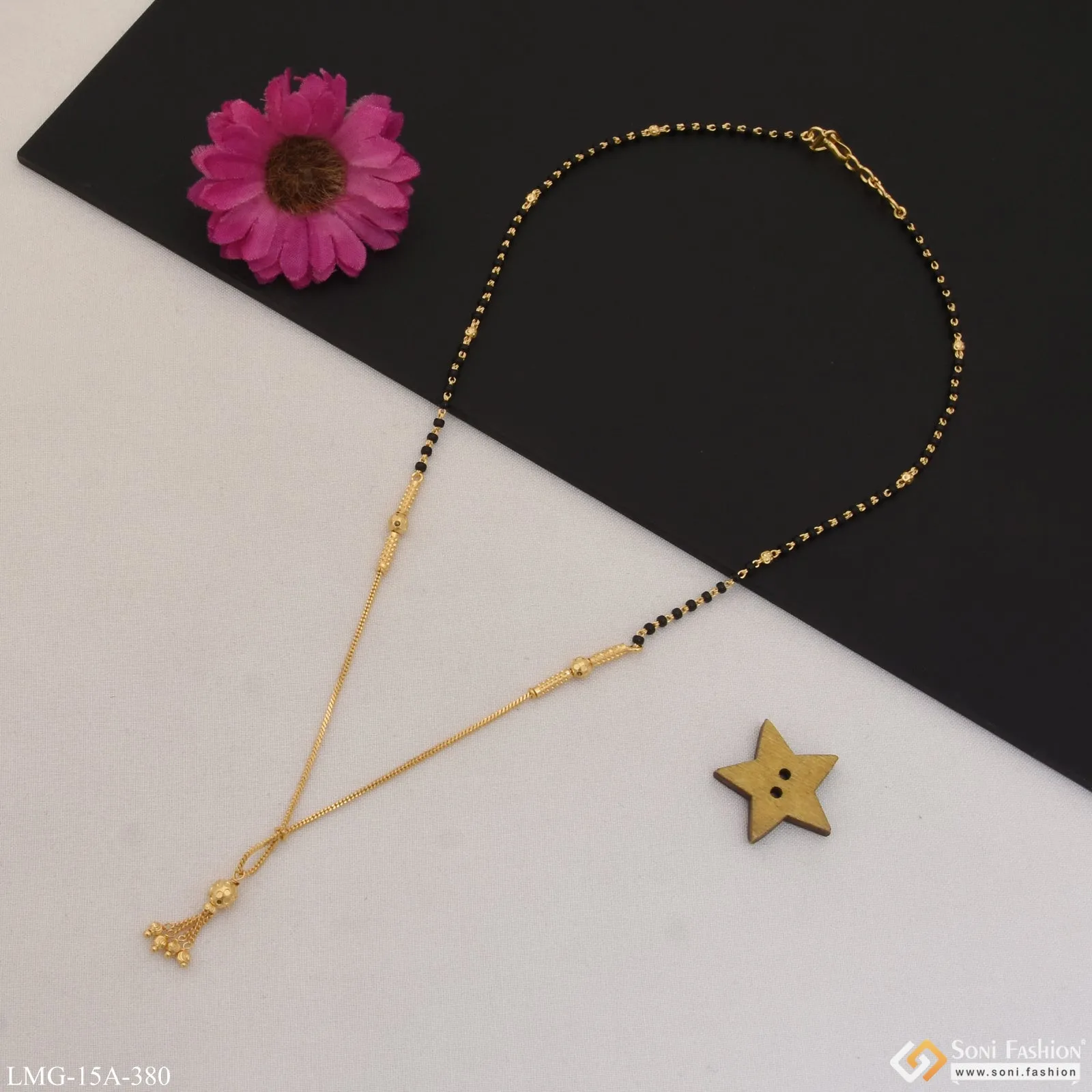 1 Gram Gold Plated Funky Design Mangalsutra for Women - Style A380