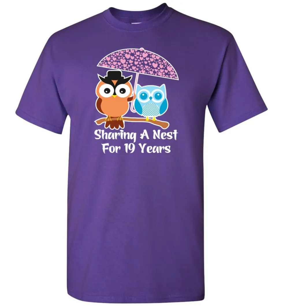 19 Years Wedding Anniversary Gifts Valentine's Day T-shirt