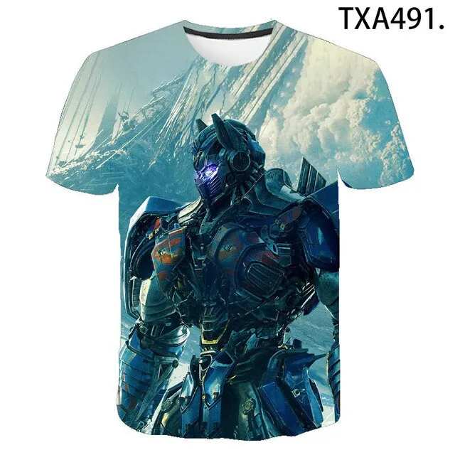 2020 New Transformers 3D Print T Shirt Men Women Children Clothing Summer Short Sleeve Robot T-shirt Boy Girl Kids Tops Cool Tee