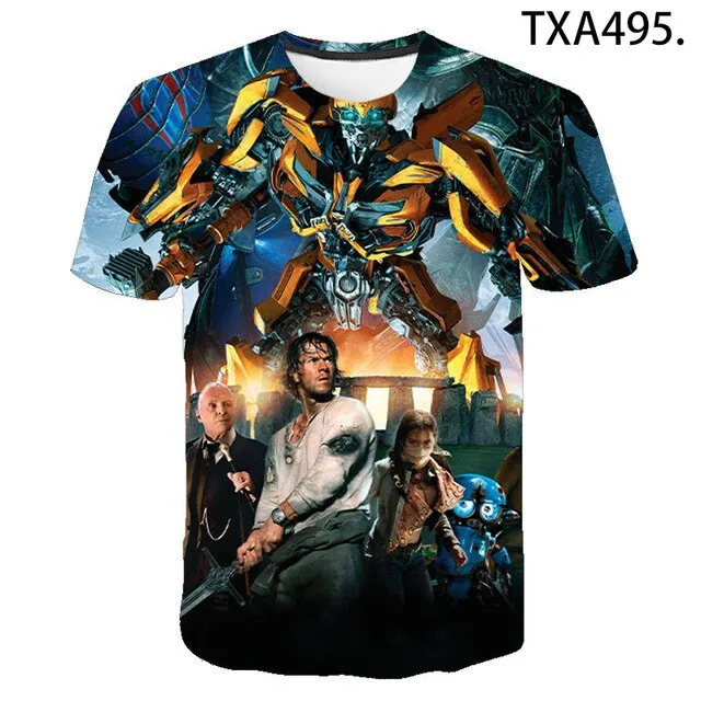 2020 New Transformers 3D Print T Shirt Men Women Children Clothing Summer Short Sleeve Robot T-shirt Boy Girl Kids Tops Cool Tee