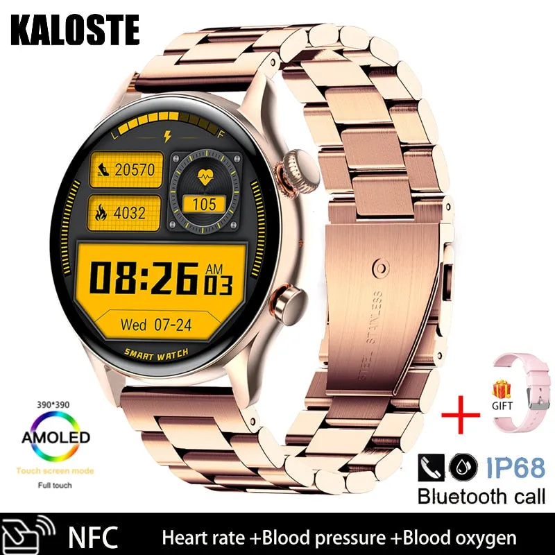 2022 Bluetooth Call Ladies Smart Watch Men Full Touch Screen Heart Rate Monitor Fitness Watches Smartwatch For Android IOS Women