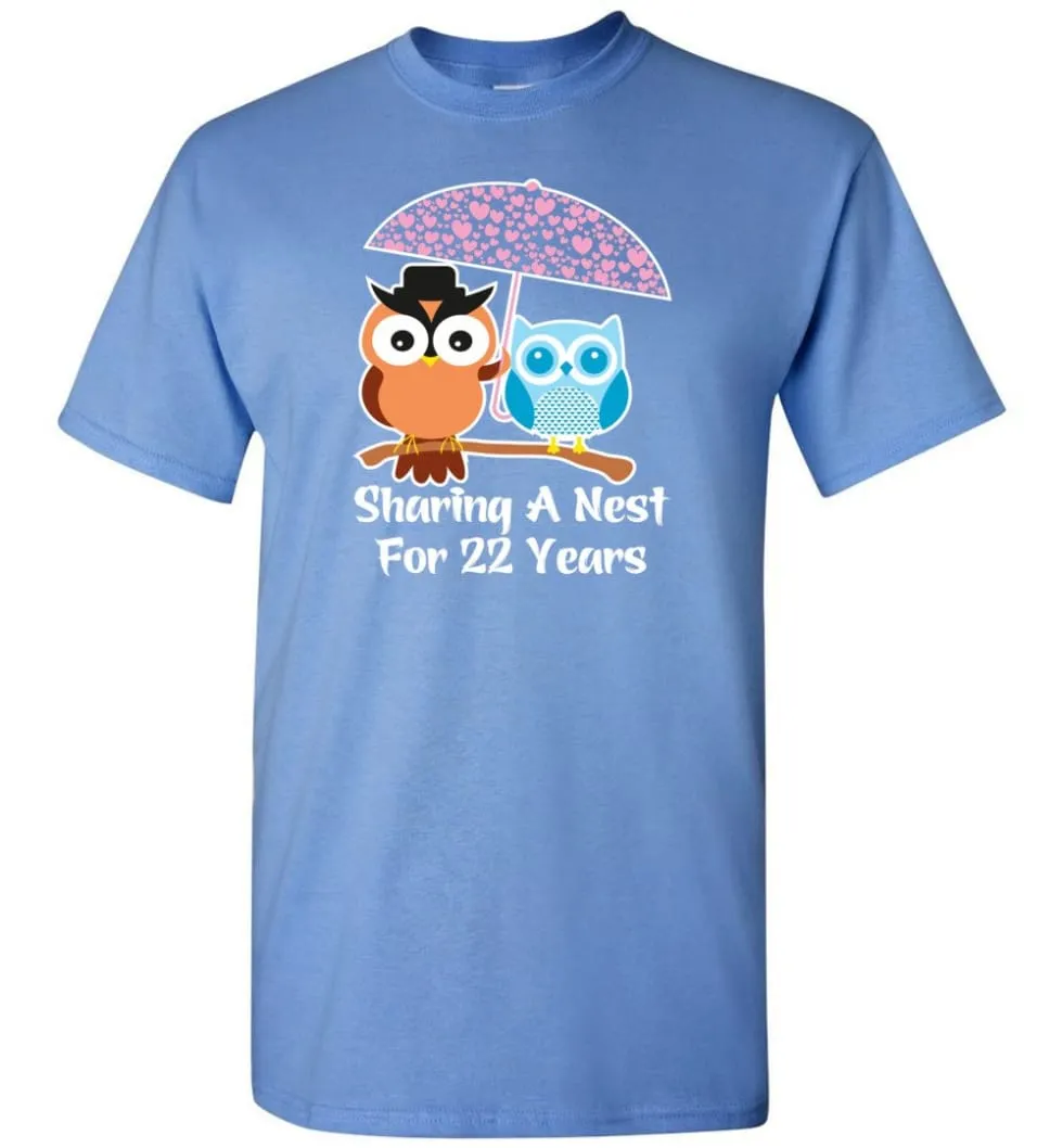 22 Years Wedding Anniversary Gifts Valentine's Day T-shirt