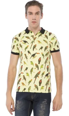 39984 Printed Polo Shirt - Green