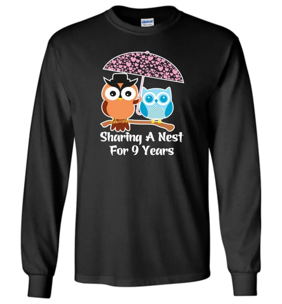 9 Years Wedding Anniversary Gifts Valentine's Day Long Sleeve T-Shirt