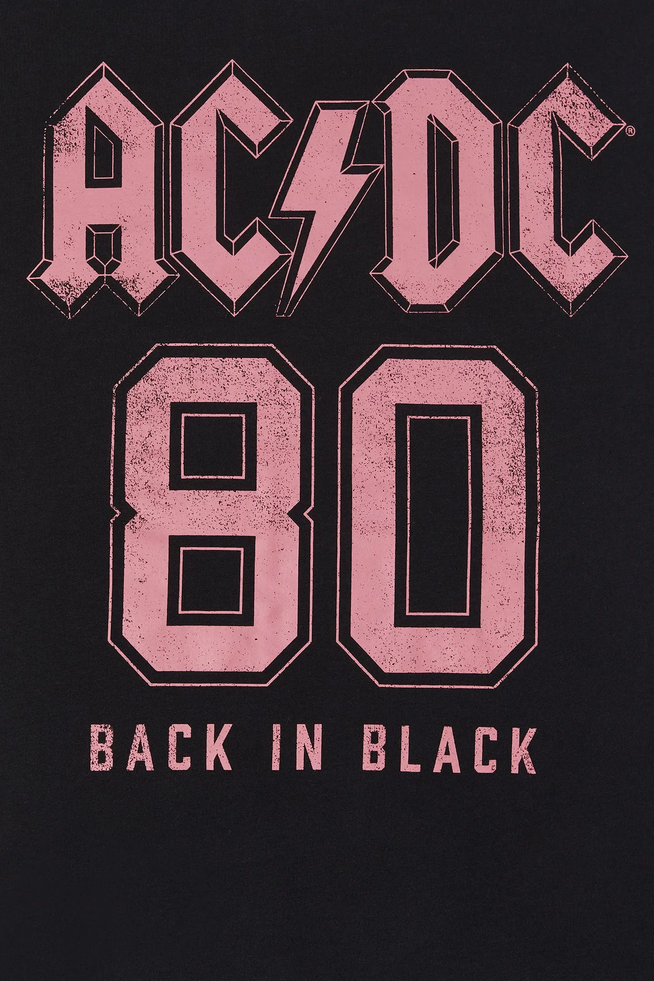 ACDC Back in Black Graphic Boyfriend T-Shirt