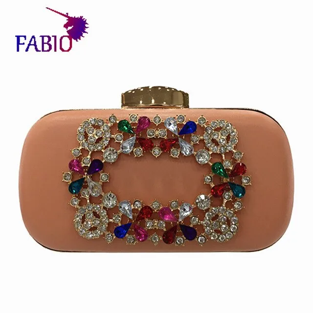 African Nigerian-style The party delicate diamond buckle bag