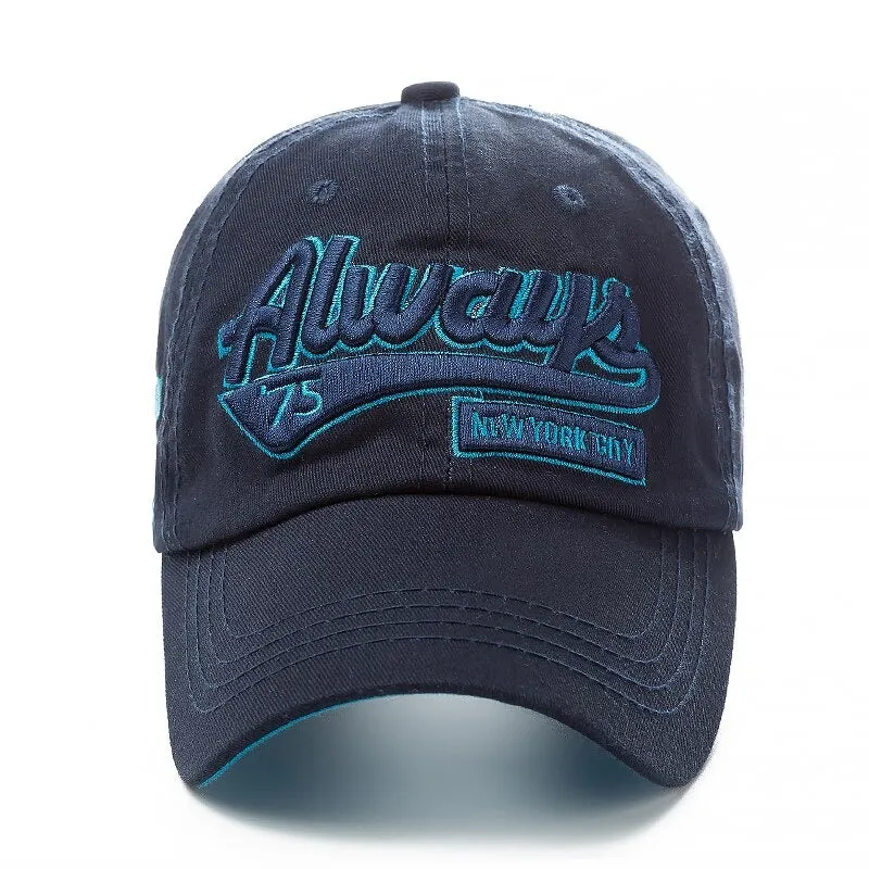 Always New York City 3D Letter Embroidery Baseball Adjustable Snapback Cap