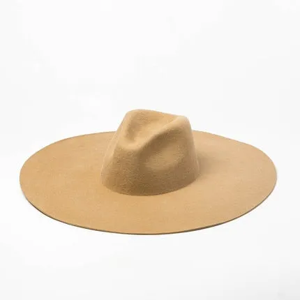 Australian Style Jazz Model 100% Wool Felt 14.5cm Large Brim Fedora