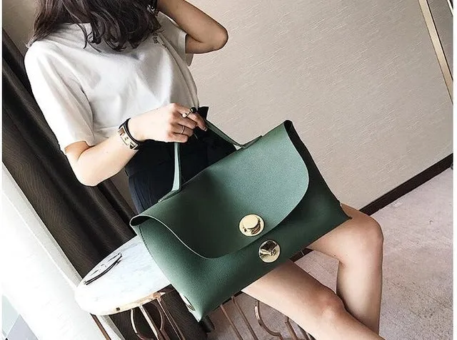 Bags Lock Women Shoulder Bags Female handbags