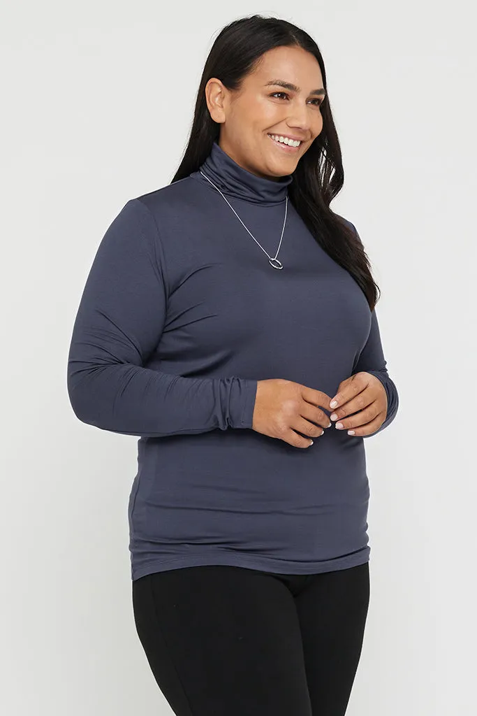 Bamboo Turtle Neck - Storm