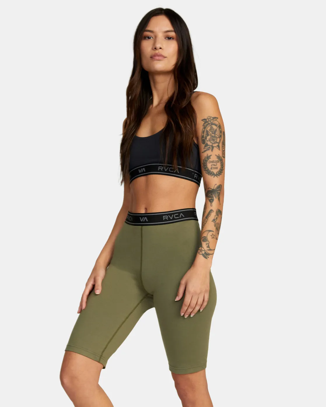 Base Biker Shorts 10.5" - Olive