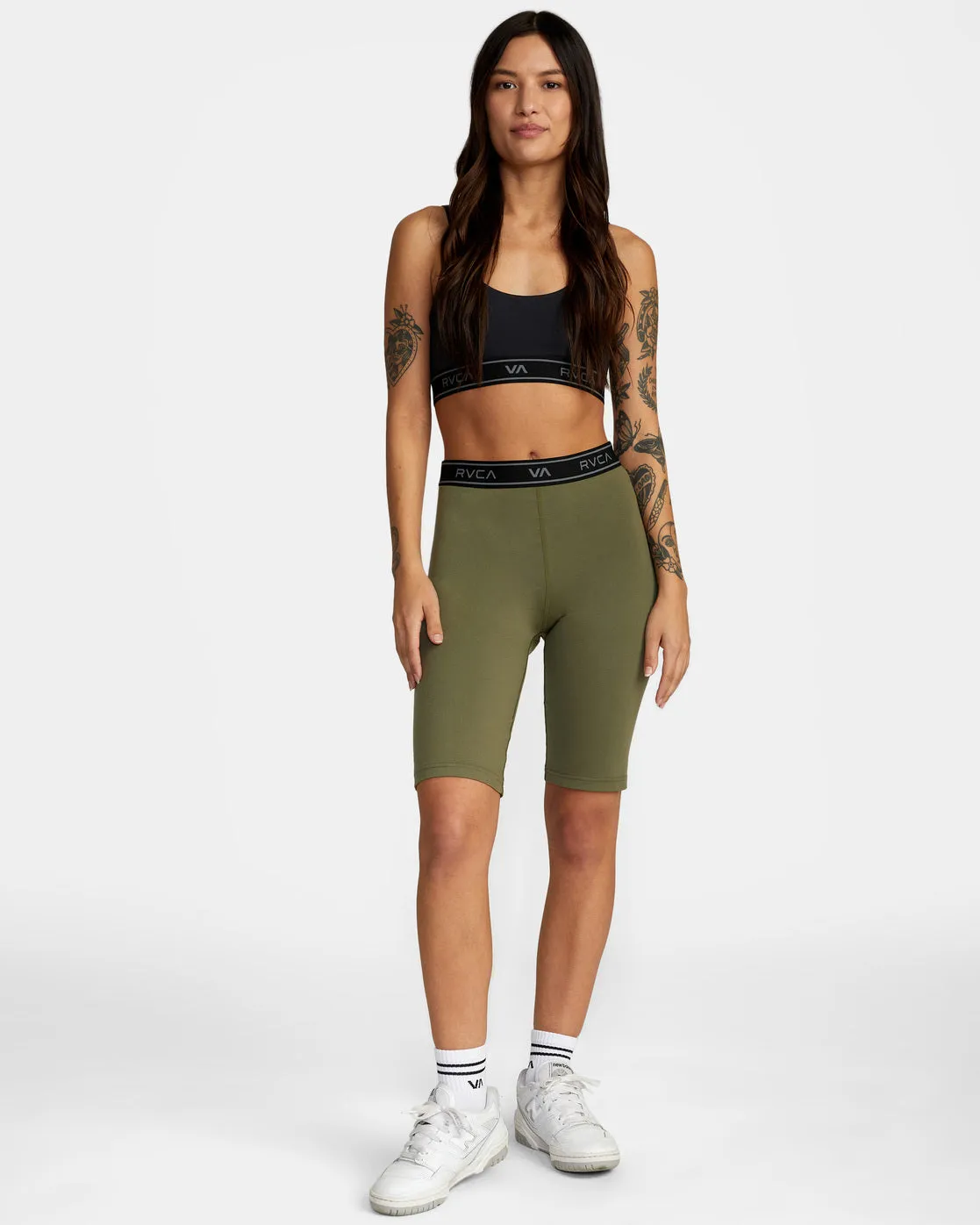 Base Biker Shorts 10.5" - Olive