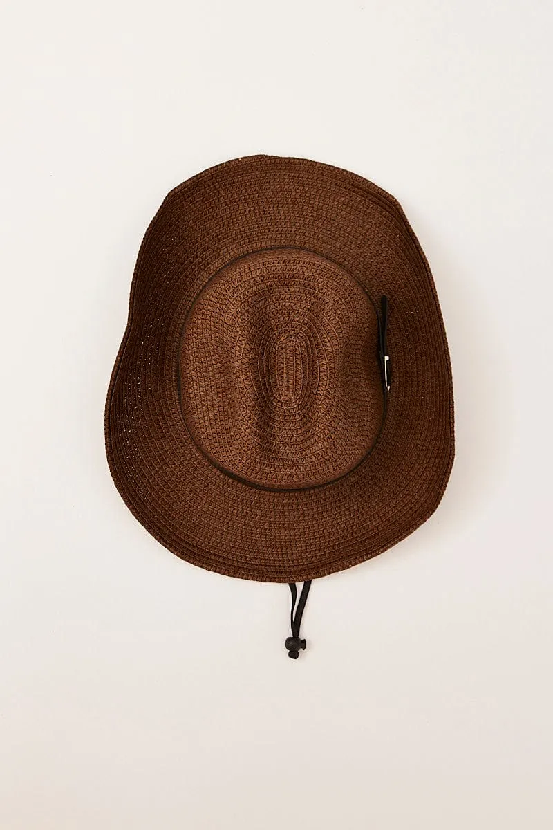 Beige Straw Cowboy Hat