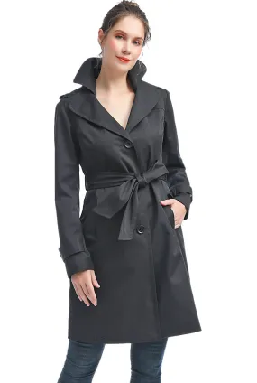 BGSD Women Eva Waterproof Hooded Trench Coat