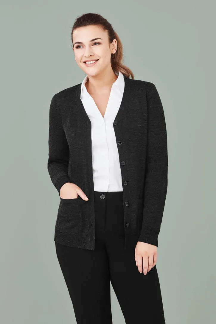 Biz Care Womens Button Front Cardigan CK045LC