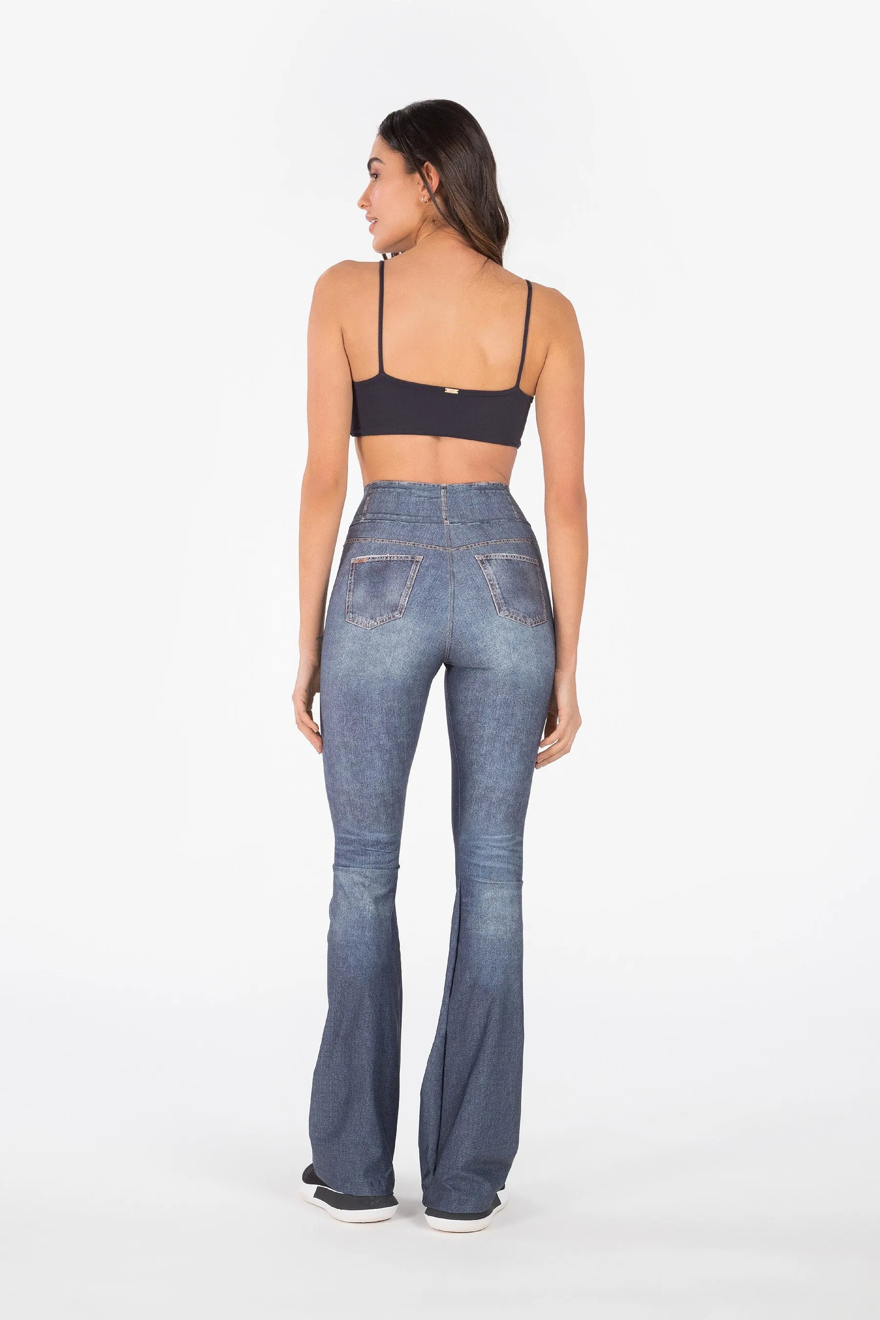 Blue Beat Denim Wide Pants