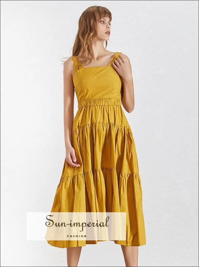 Bristol Dress- Summer Fashion Casual a Line Dress for Women Strapless Backless High Waist Slim Solid