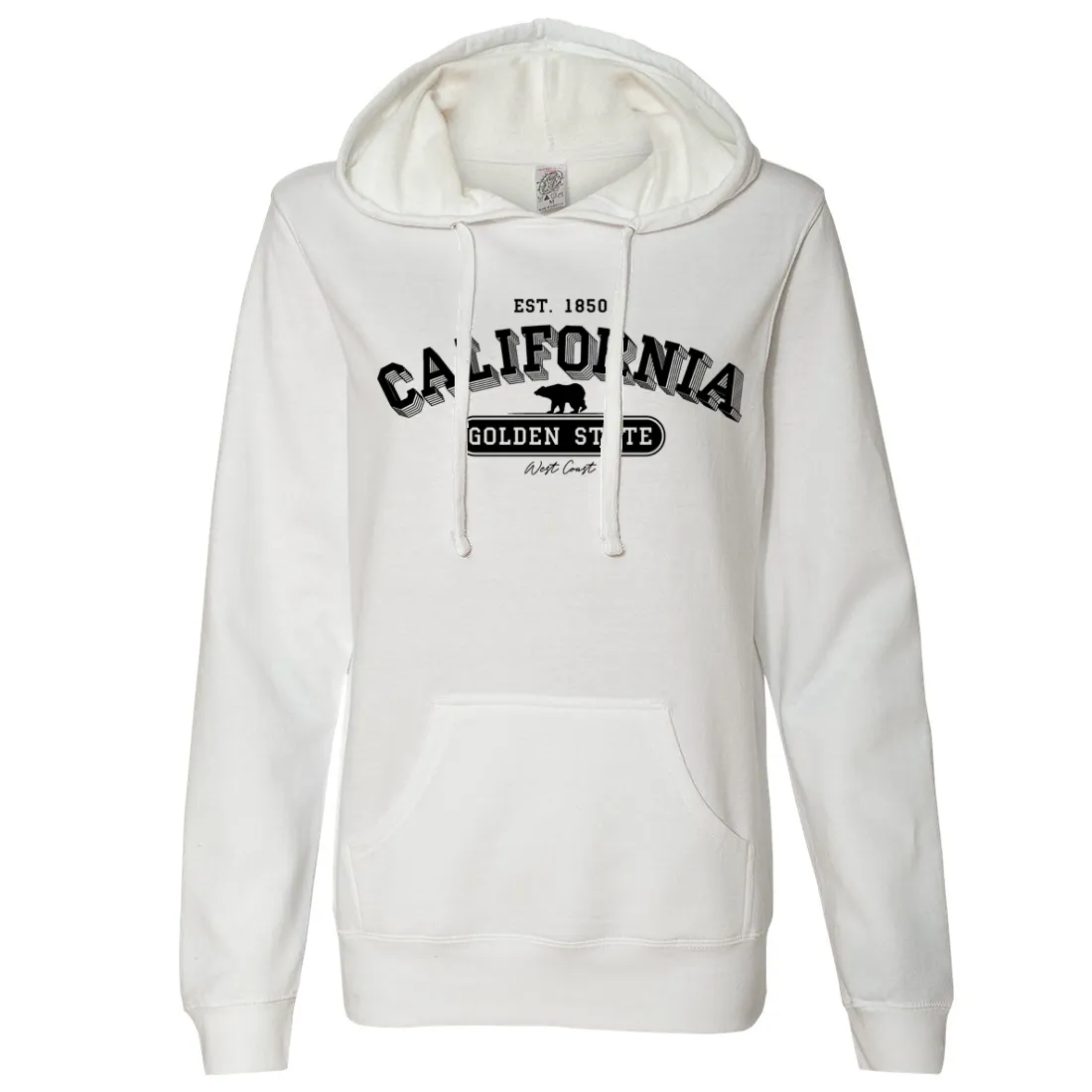 California Golden State 1850 Ladies Lightweight Fitted Hoodie