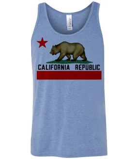 California Republic Borderless Flag Triblend Tank Top