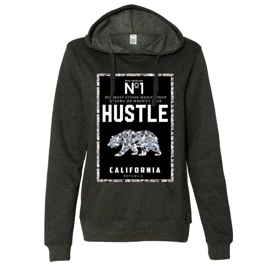 California Republic No. 1 Diamond Hustle Ladies Lt./Wt. Hoodie