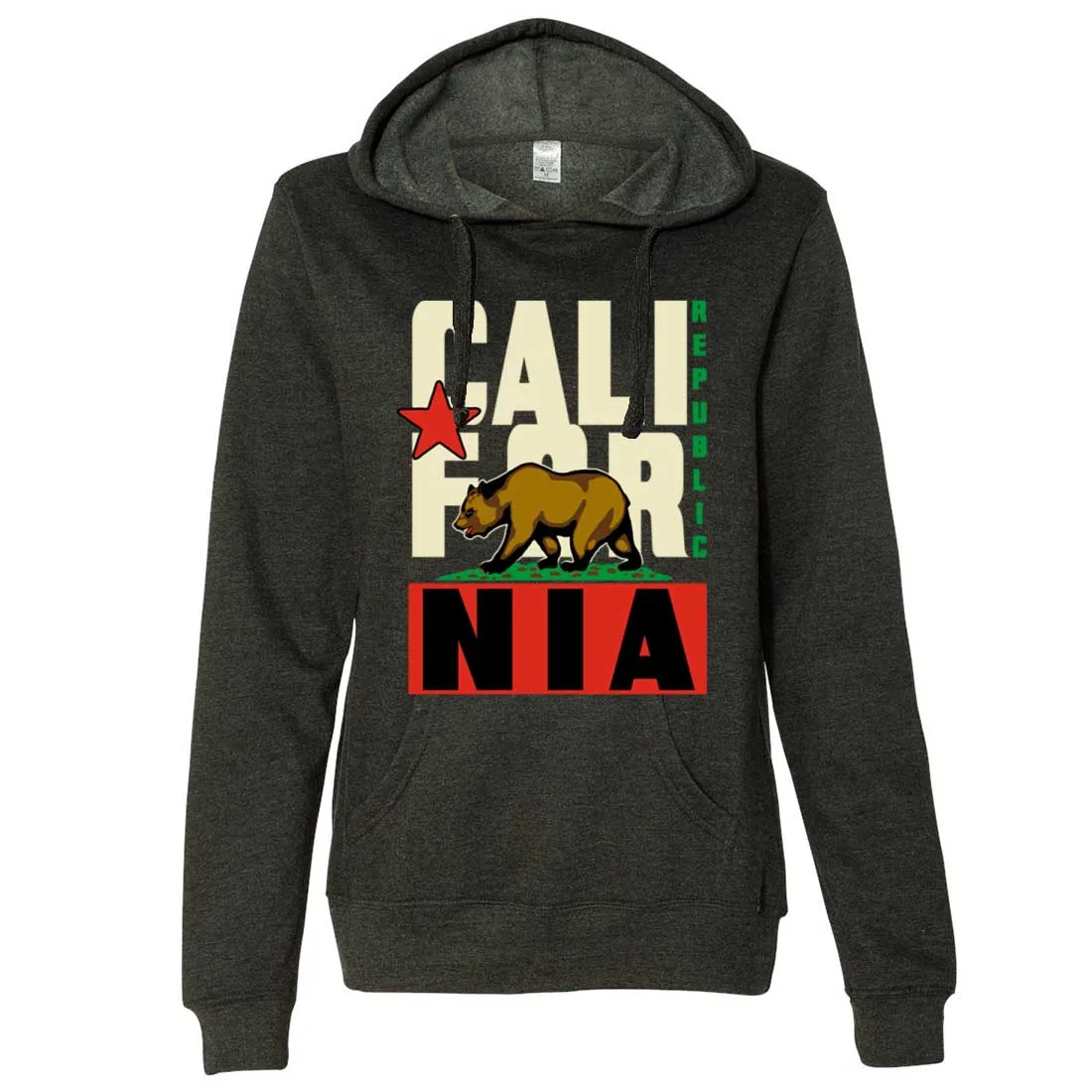 California Republic Original Retro Bold Ladies Lt./Wt. Hoodie