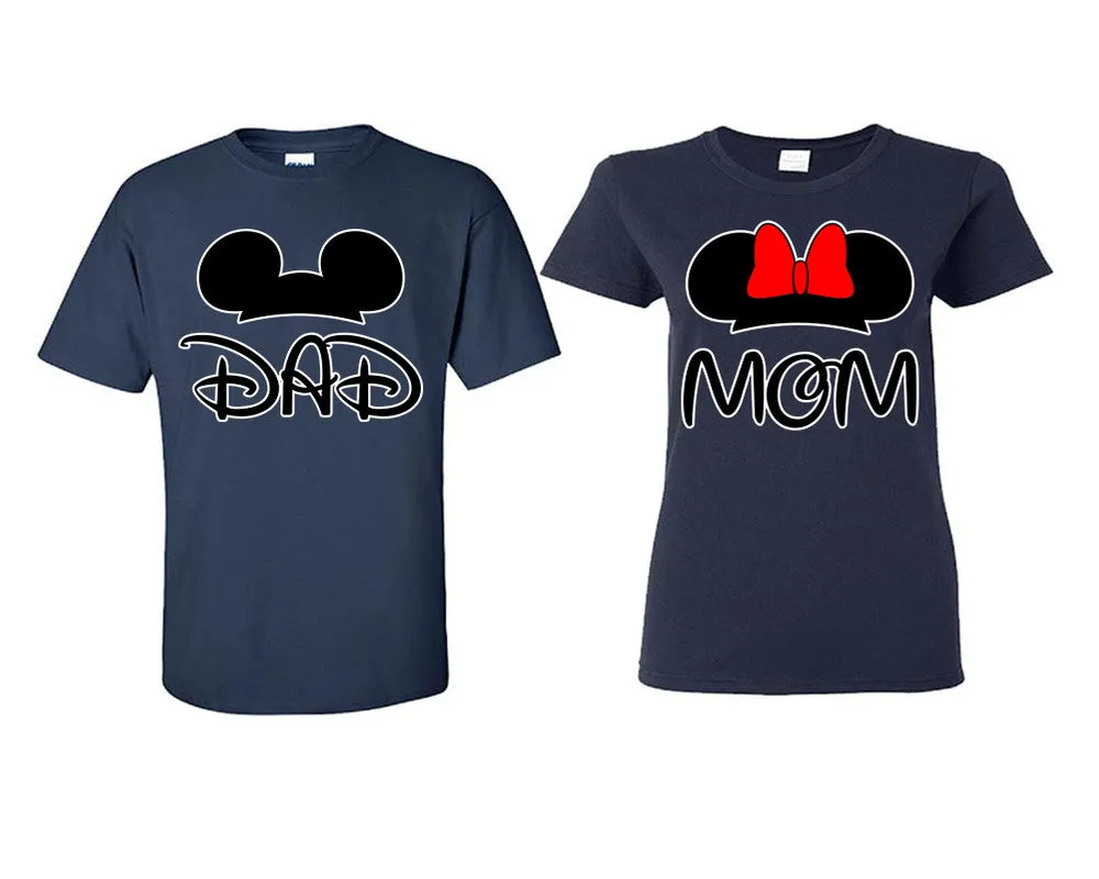 Dad and Mom Couple Matching Shirts, Design Man and Woman Shirts