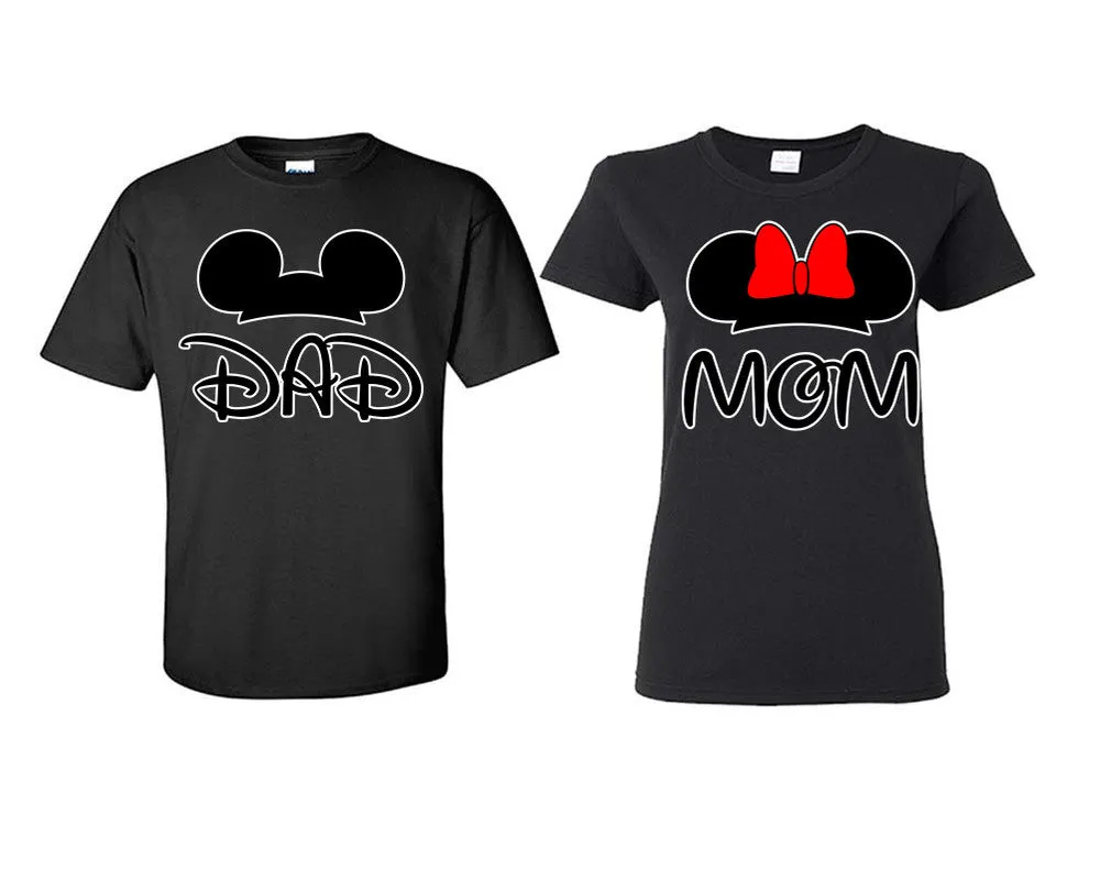 Dad and Mom Couple Matching Shirts, Design Man and Woman Shirts