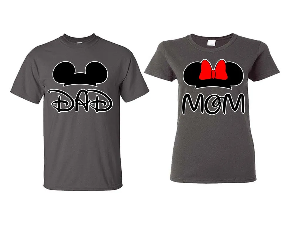 Dad and Mom Couple Matching Shirts, Design Man and Woman Shirts