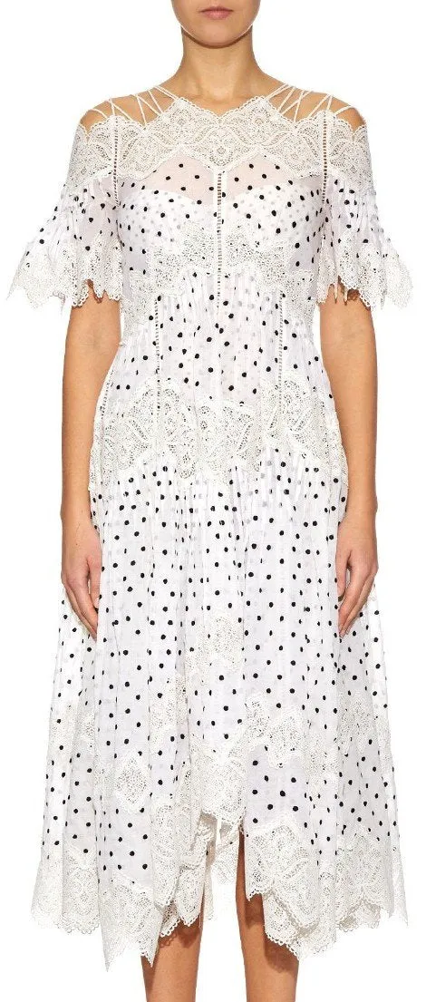 'Empire Papier' Polka Dot Cotton Dress