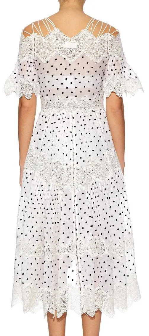 'Empire Papier' Polka Dot Cotton Dress