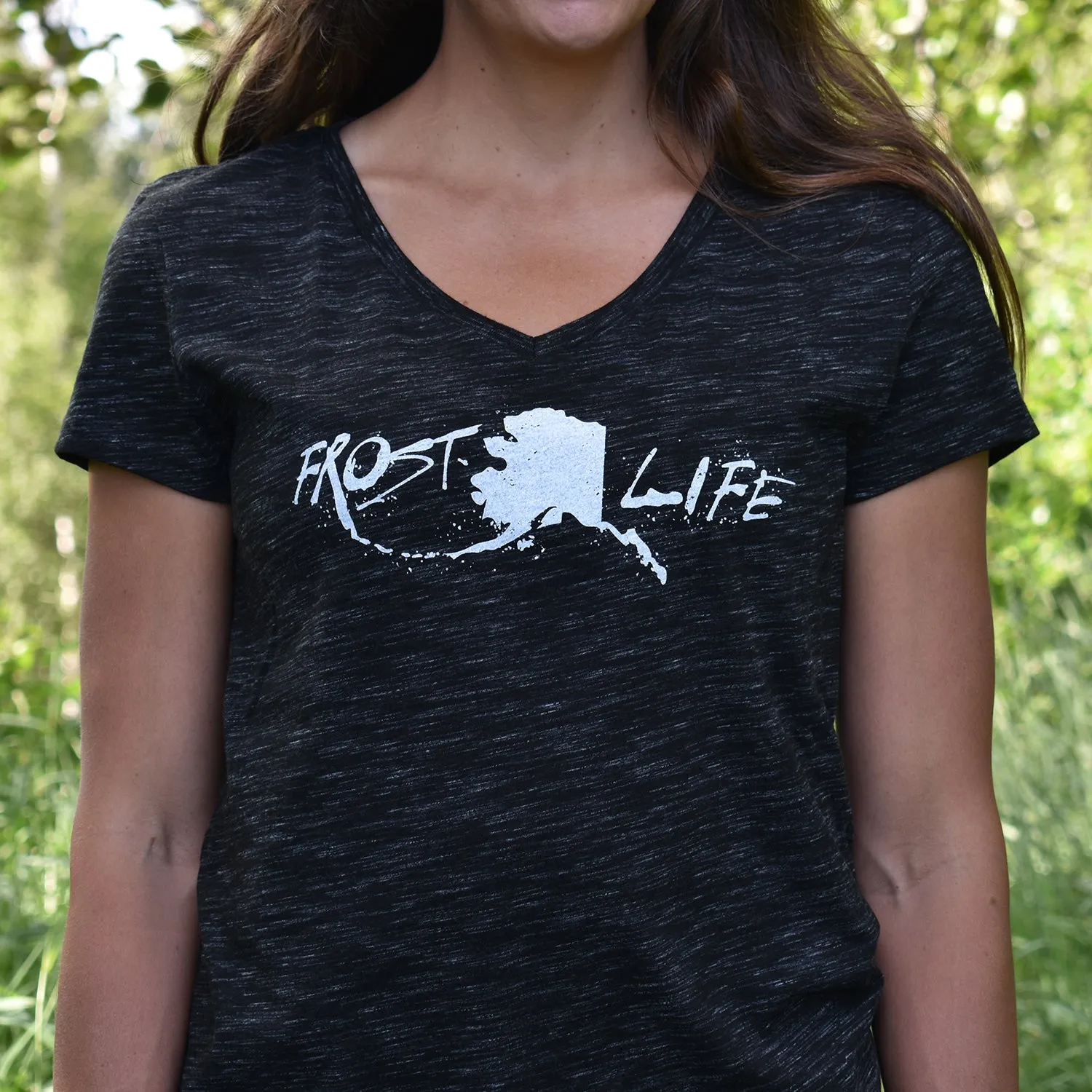 Frost Life Alaska Women's V-Neck Shirt