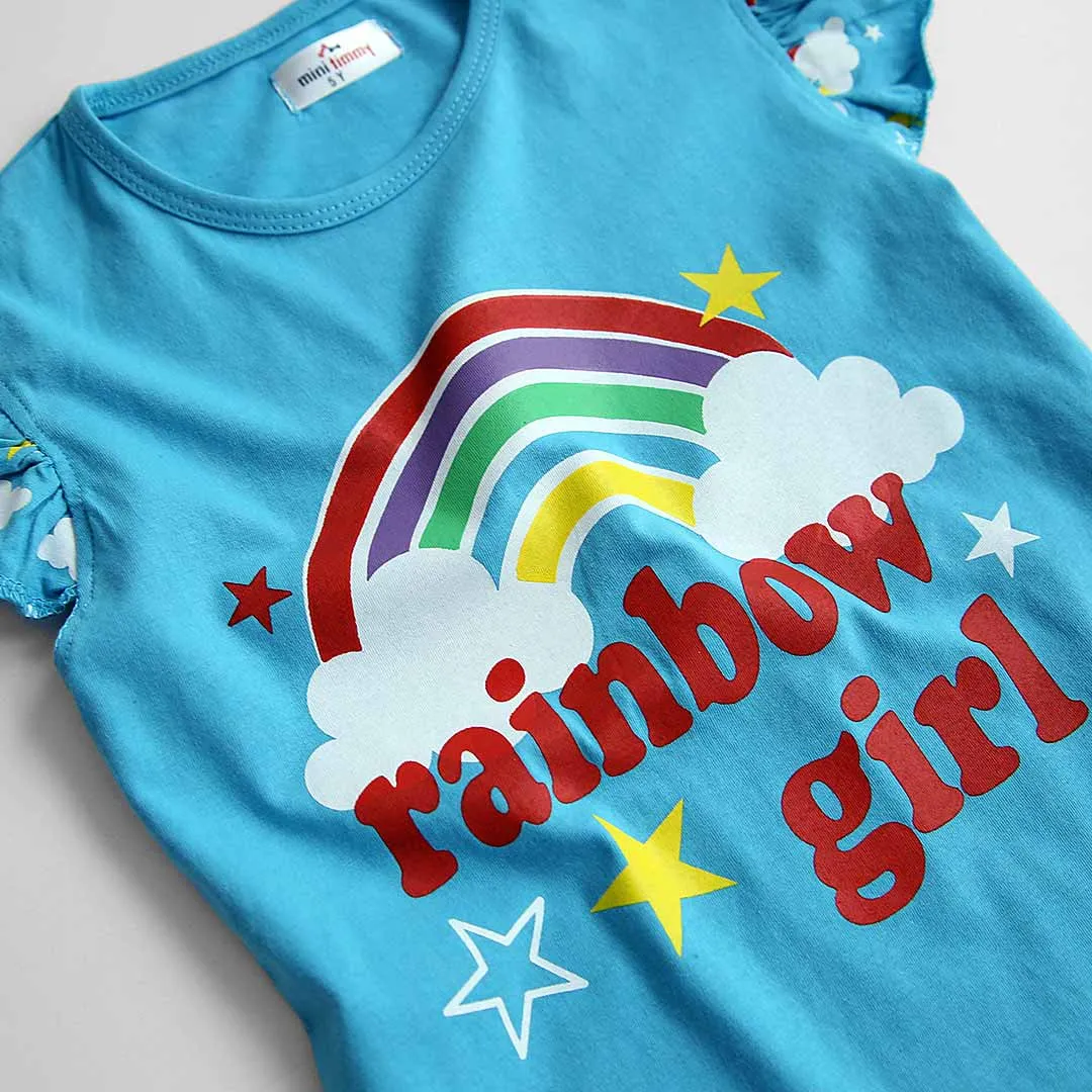 Girls Soft Cotton Graphic T-Shirt