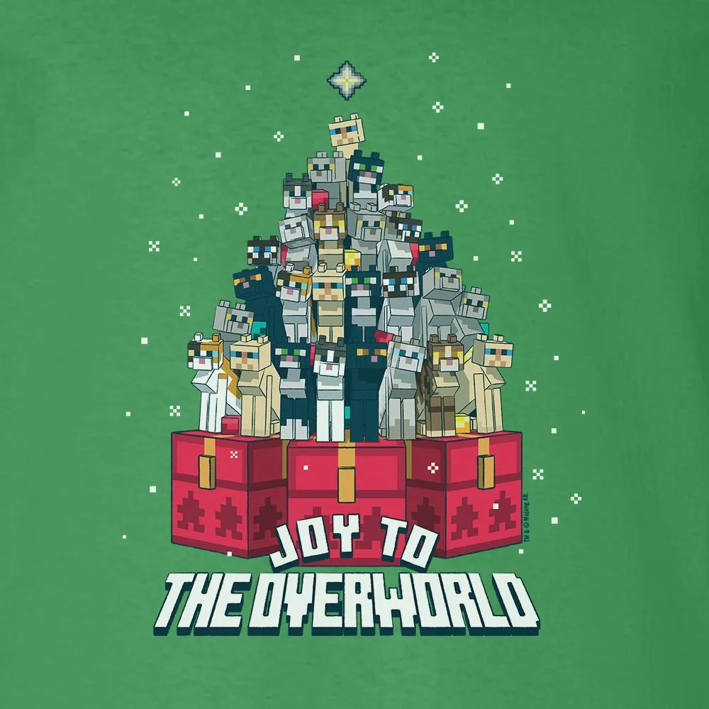 Minecraft Joy to the Overworld Adult Long Sleeve T-Shirt