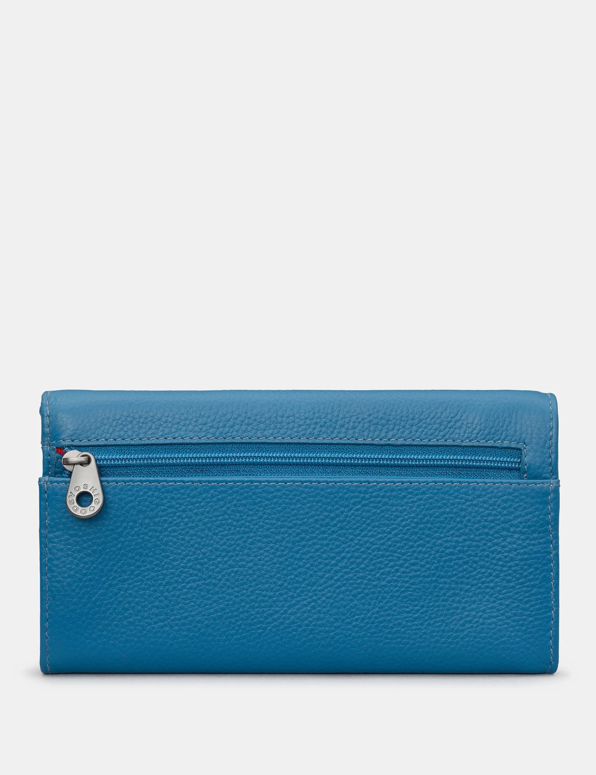 Petrol Blue Leather Hudson Purse