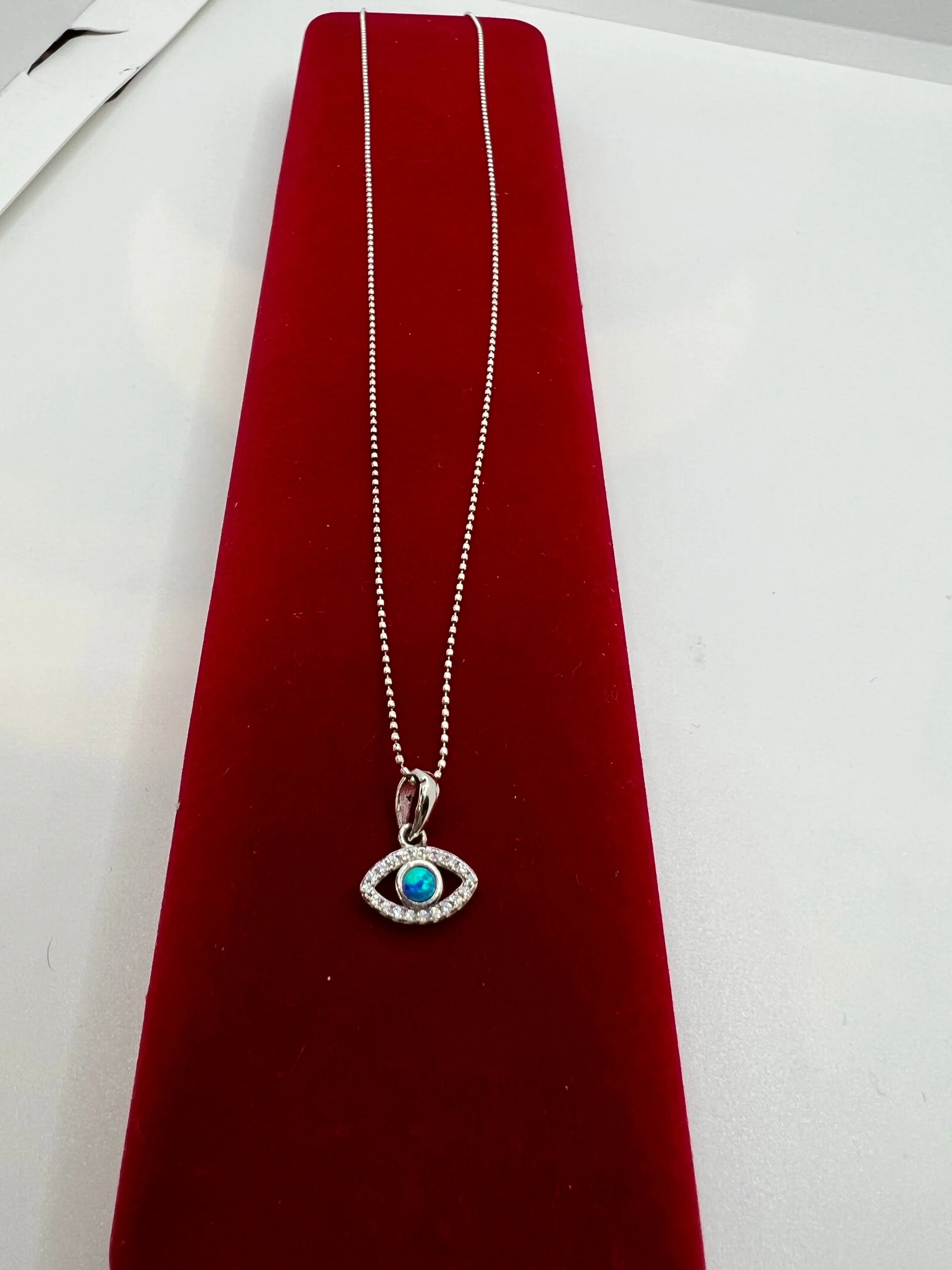 Real silver evil eye set