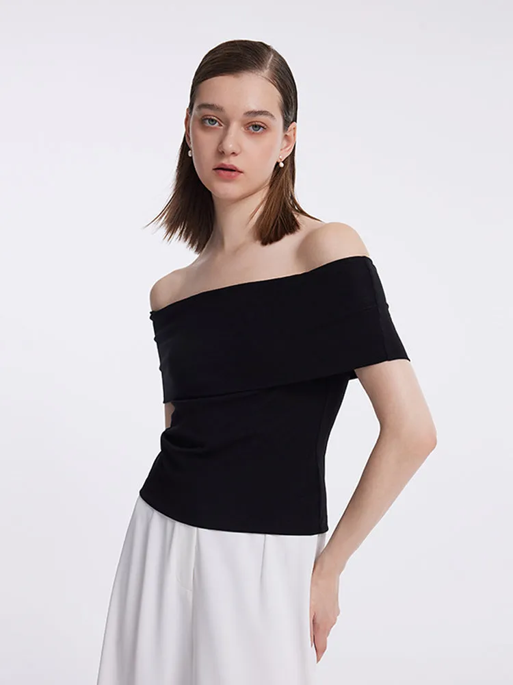 Slim Off Shoulder Women Top