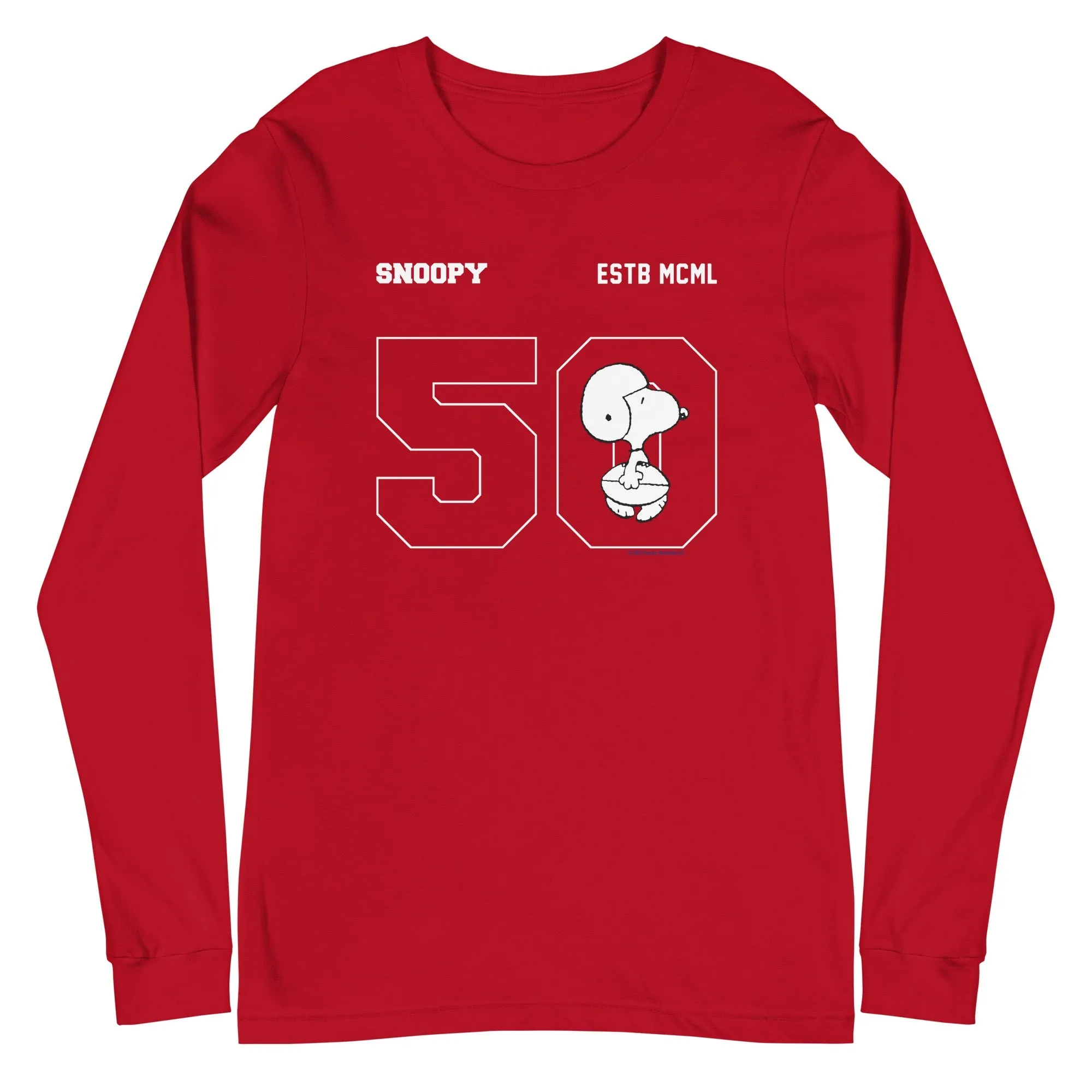 Snoopy 50 Adult Long Sleeve T-Shirt