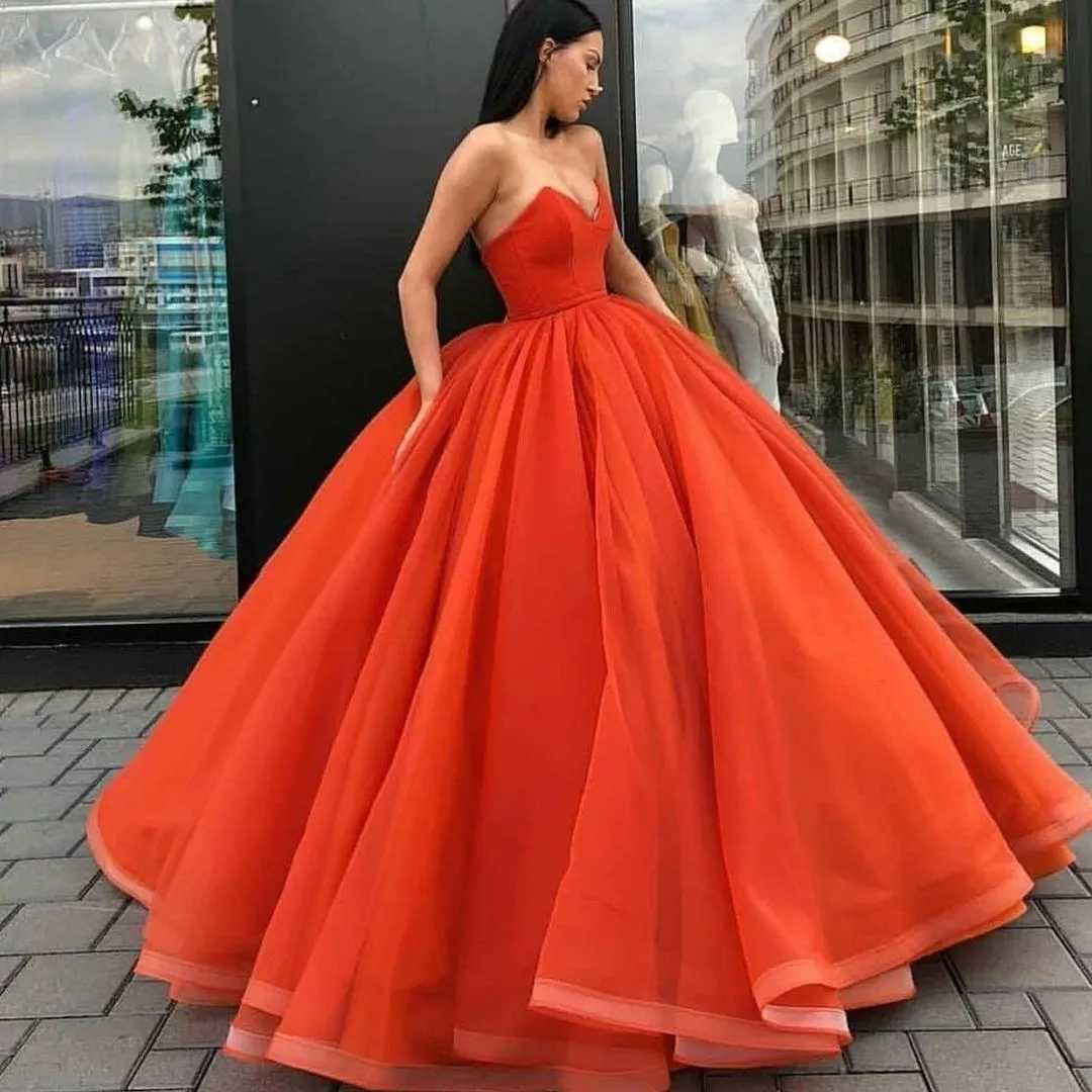 Strapless Ball Gown Prom Dresses Long Evening Party Dresses ER2156