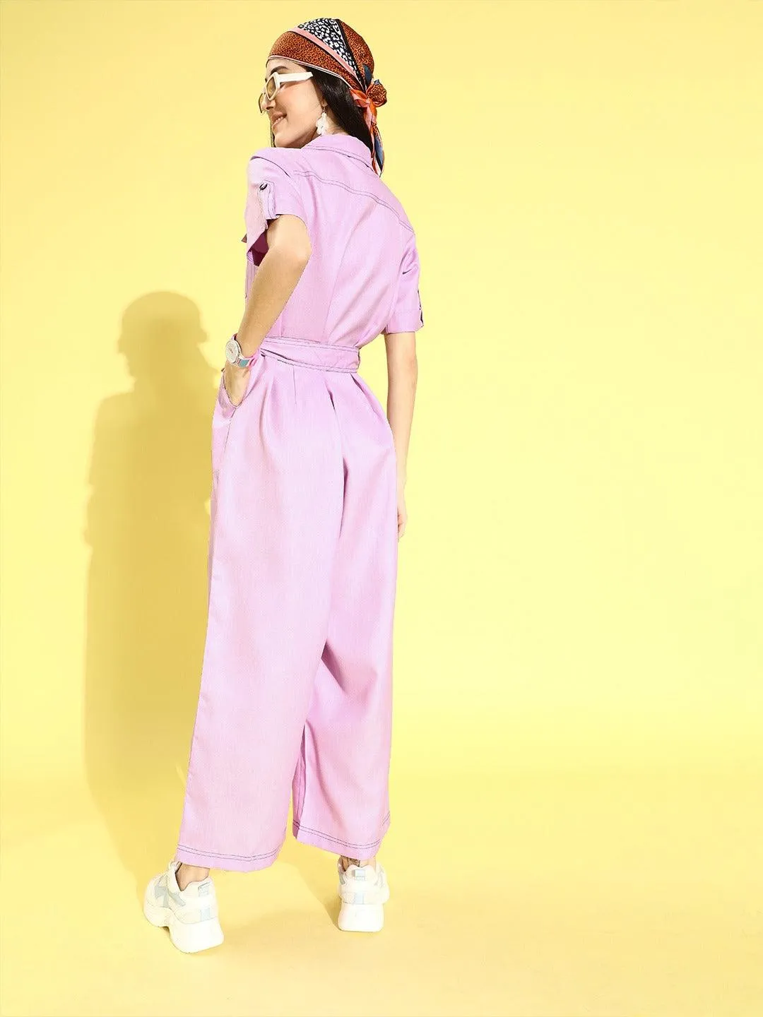 Style Quotient Pink Basic Jumpsuit