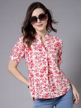 Style Quotient Women Floral Printed Relaxed Smart Casual Top