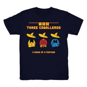 Three Caballeros Tee (Heather Navy)