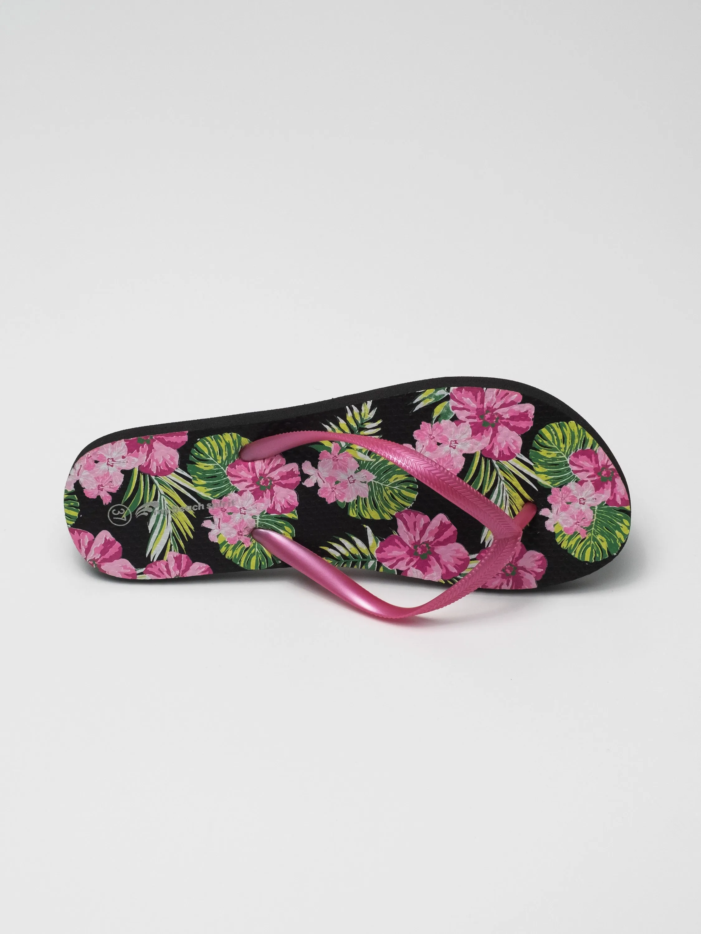 Tropical flowers beach slipper