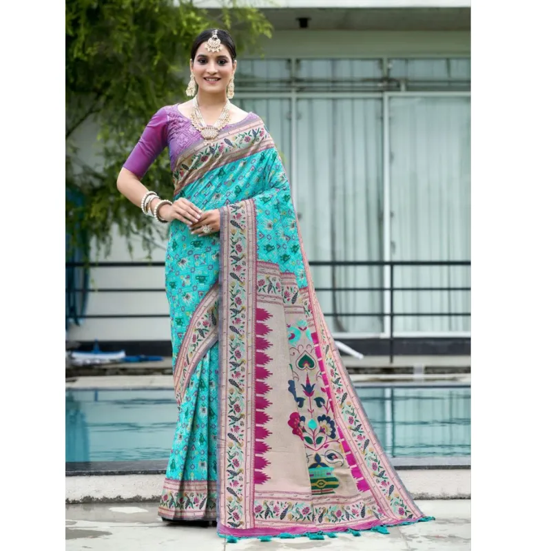 Women Banarasi Soft Silk Patola Saree