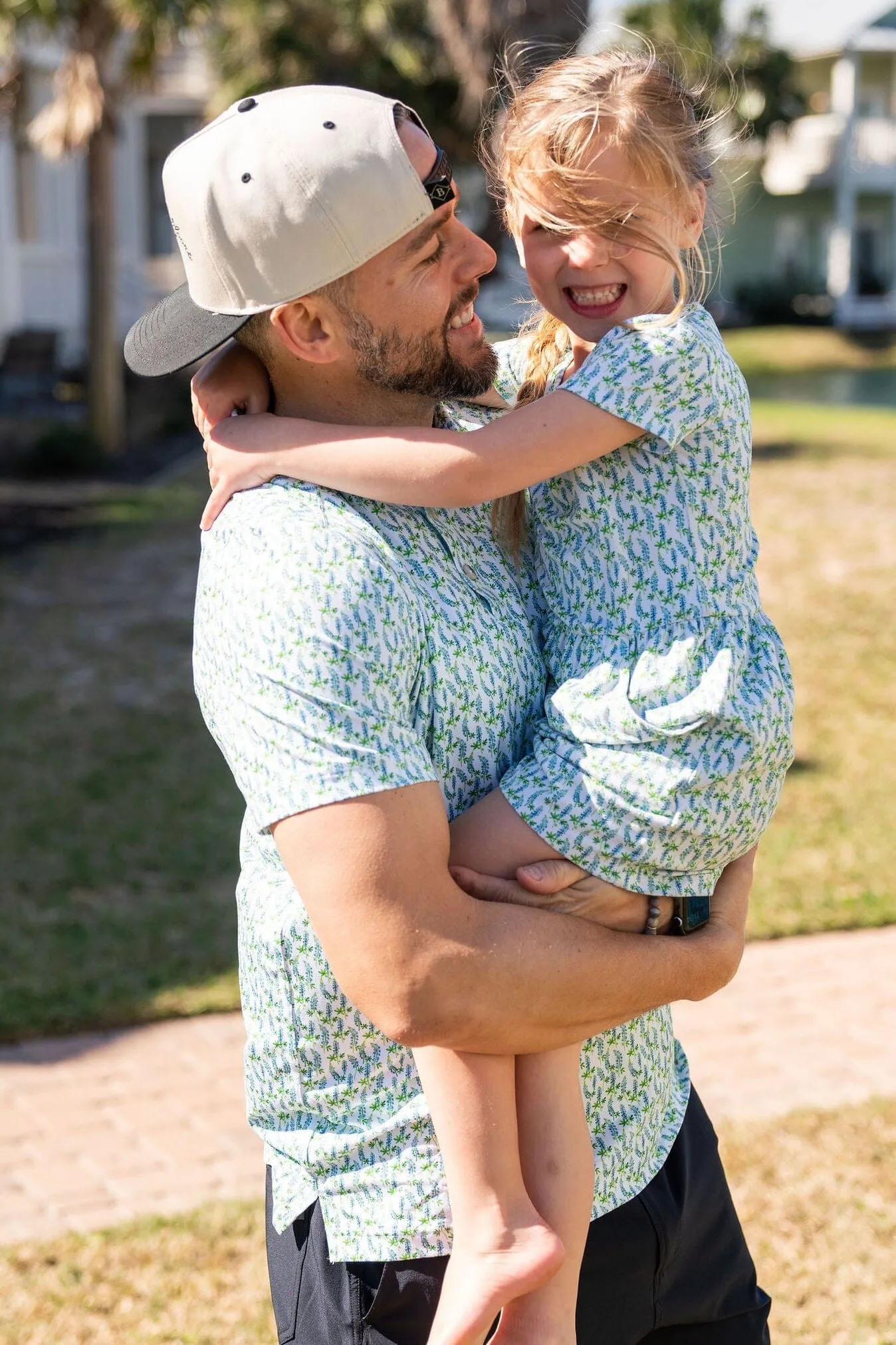 Youth Girls Dress - Bluebonnets